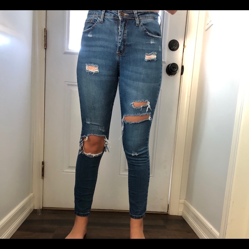 Skinny jeans.